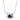 NWT Luv AJ Lapis Bezel Charm Necklace