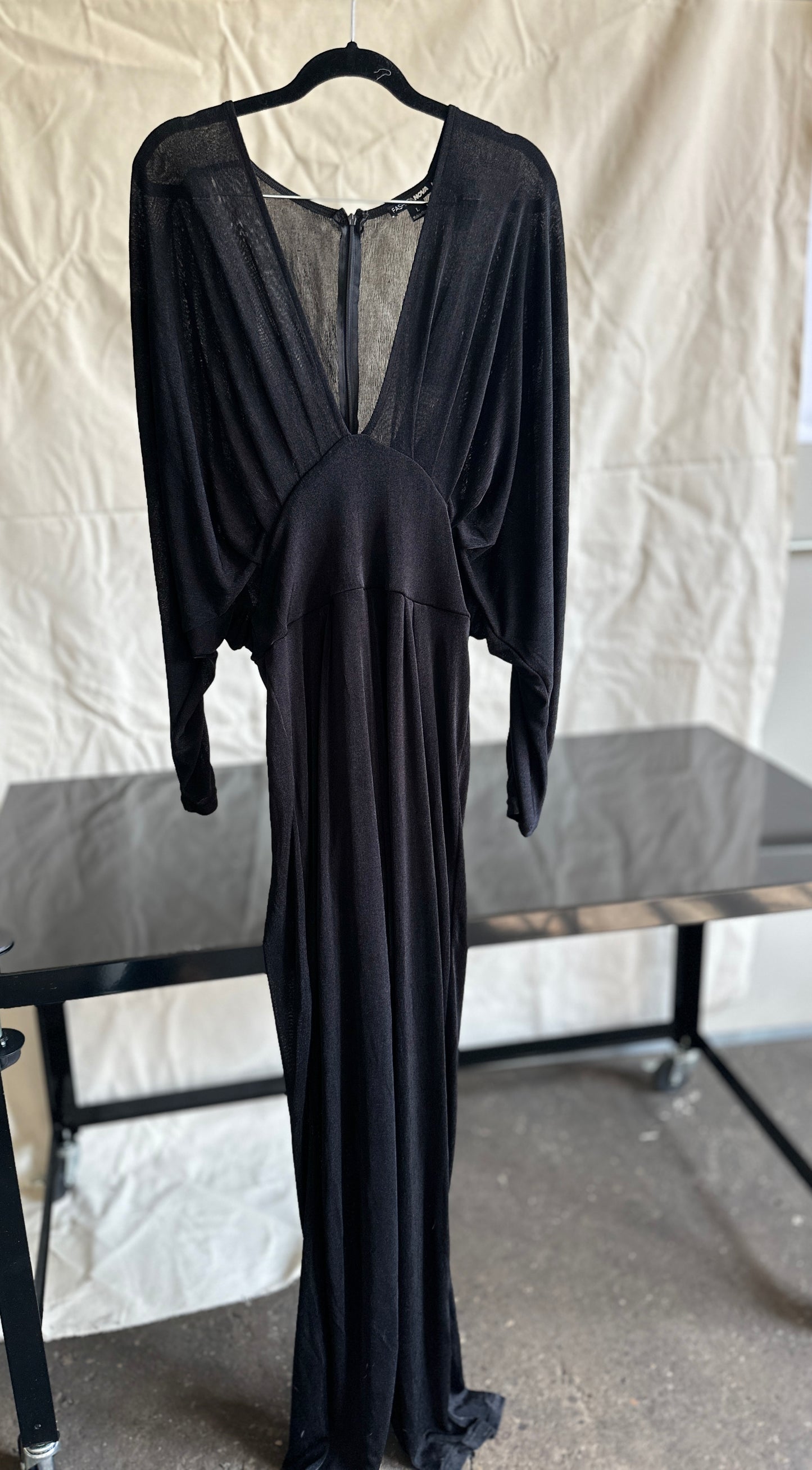 Fashion Nova Slinky Jumpsuit L