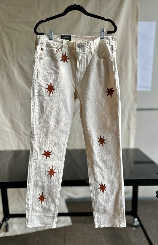 Star Printed Jeans