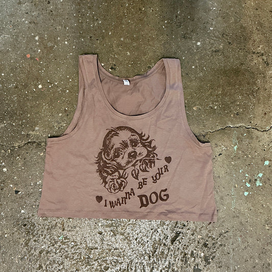 I Wanna Be Your Dog Cropped Tank Top