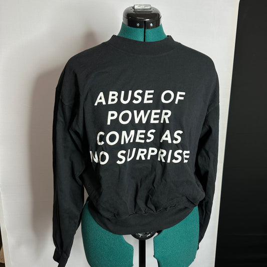 Abuse of Power Comes as No Surprise Cropped Long Sleeve M