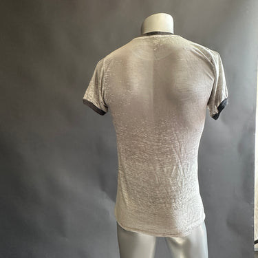 Vintage Eat Drink and Be Merry... Ringer T-shirt S