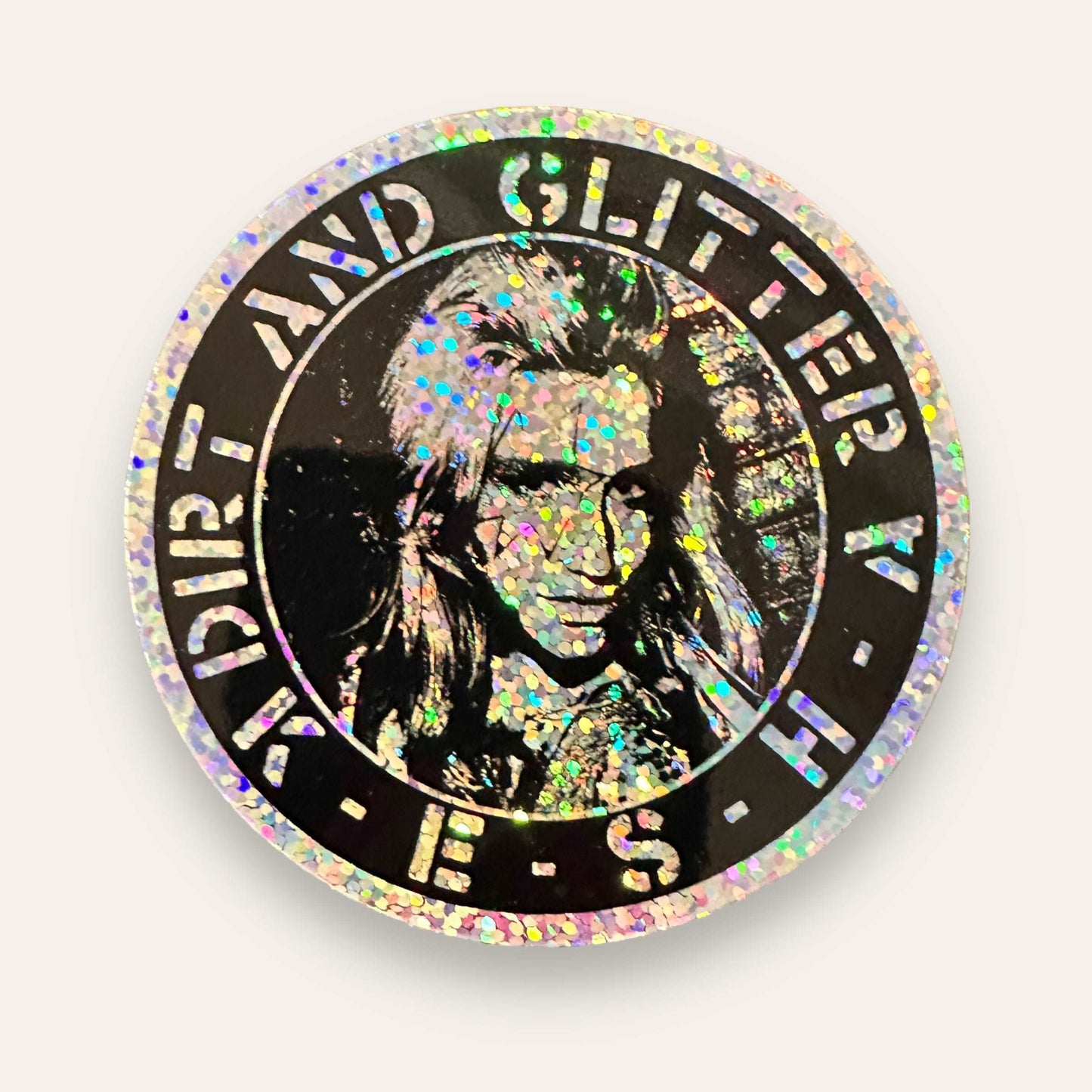 Ke$ha // Crass Glitter Sticker