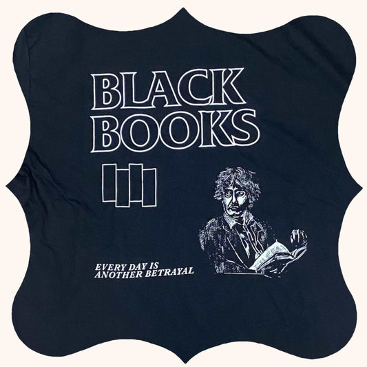 Black Books // Black Flag Punk T-shirt