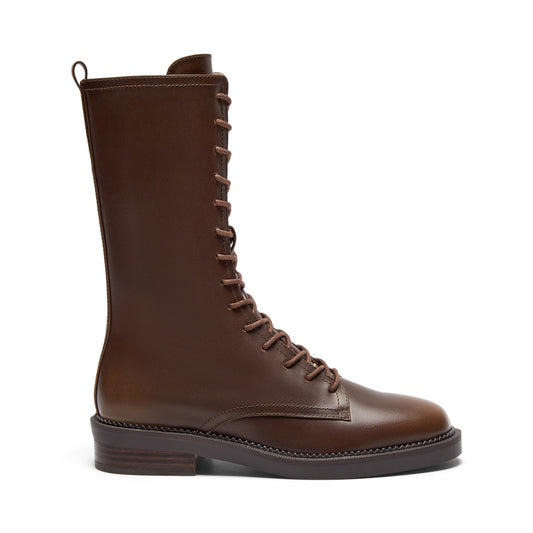 Silent D Brown Tall Combat Boots 39