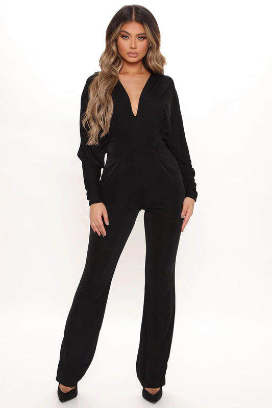 Fashion Nova Slinky Jumpsuit L